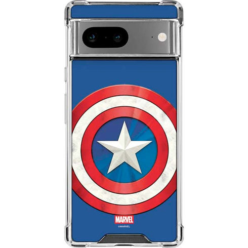 Marvel Captain America Shield Google Pixel 8 Clear Case